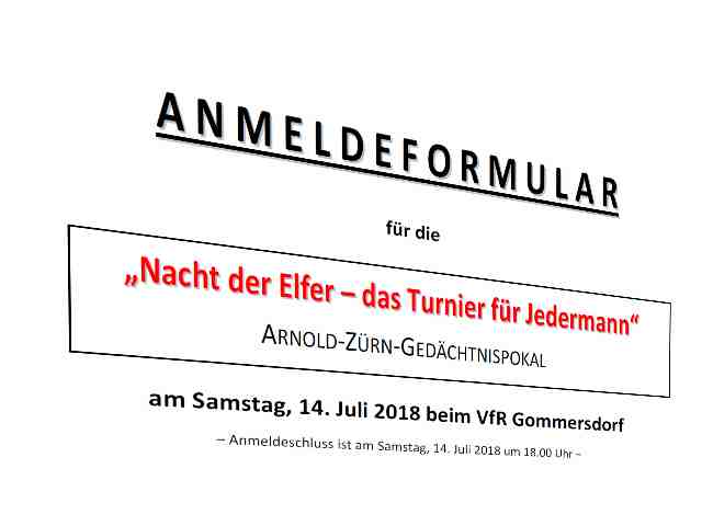 26. Mai: Elfer Turnier im Download