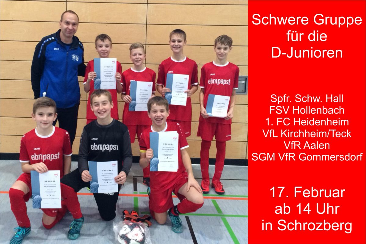 5. Februar: Spielplan für Zwischenrunde der D-Junioren