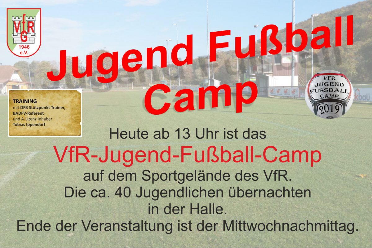 15. April: Start des VfR-Jugend-Fußball-Camp