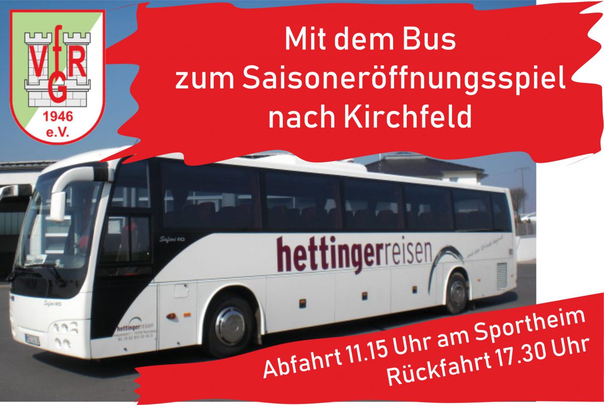 1. August: Zum Saisonauftakt mit dem Bus