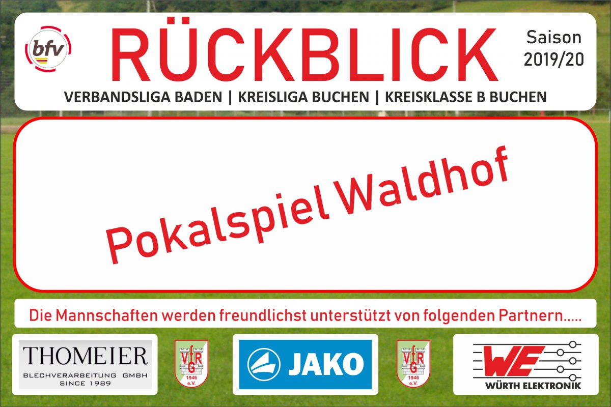 23. August: Rückblick Pokalspiel