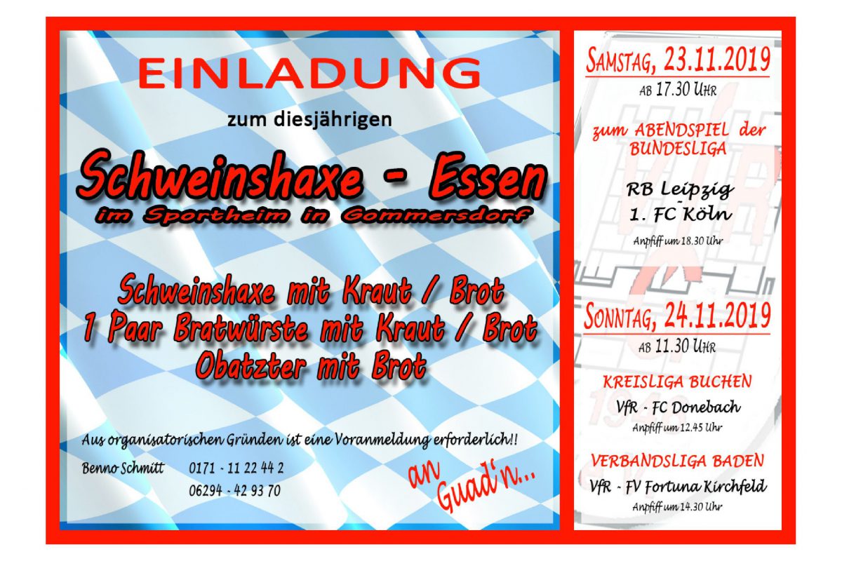 Hax´n Wochenende am 23. und 24. November