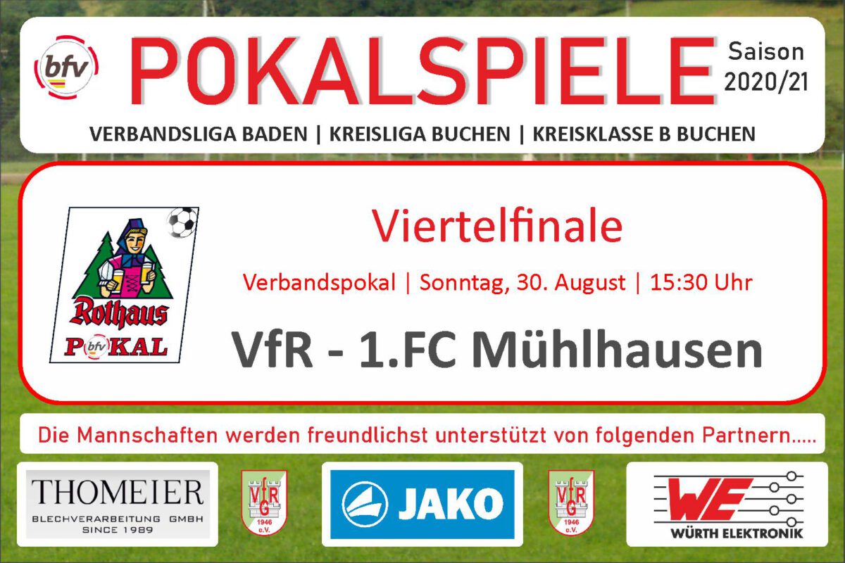 24. August: Am Sonntag das Viertelfinale zu Hause