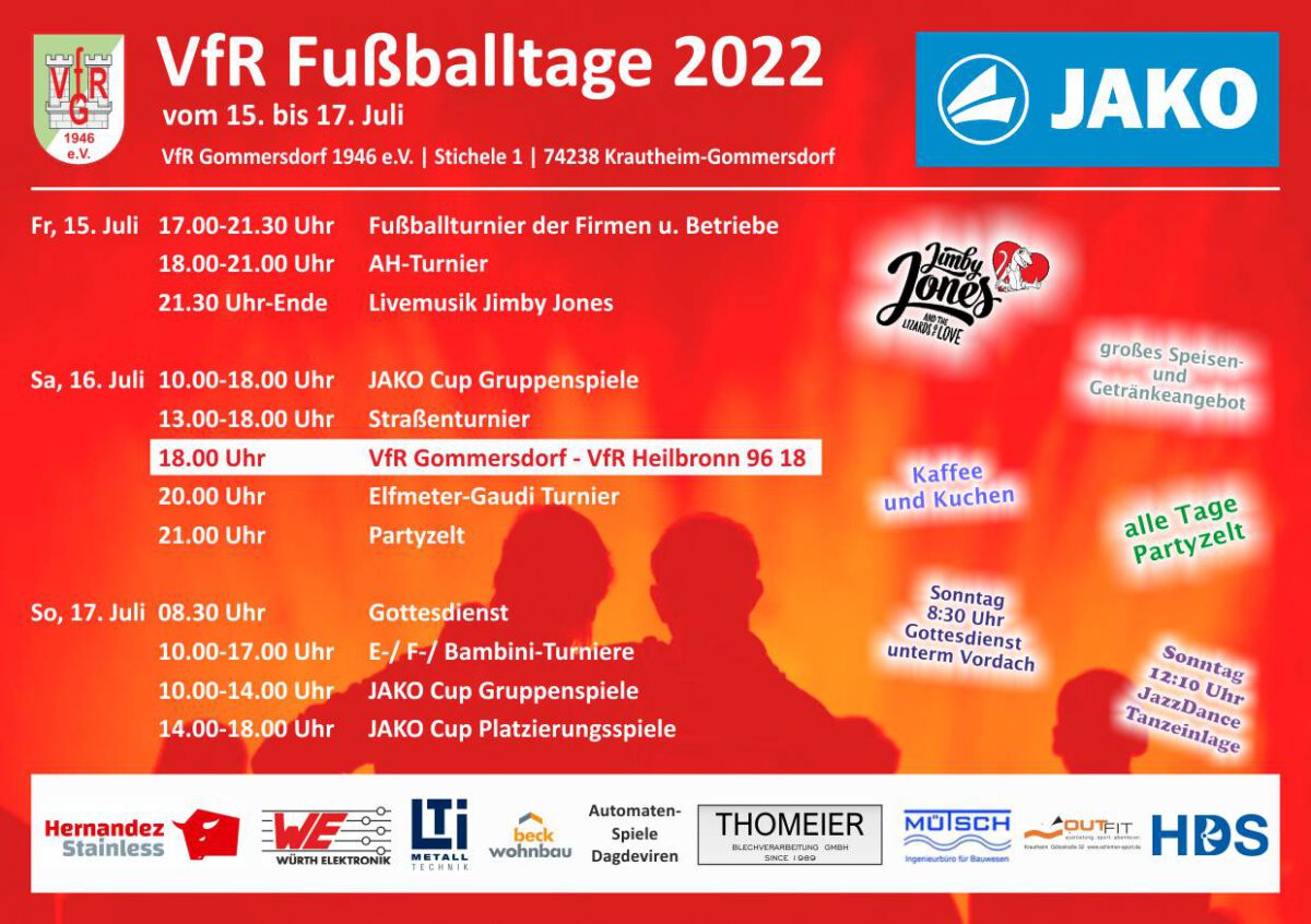 15. Juli: Drei Tage Fußball beim VfR