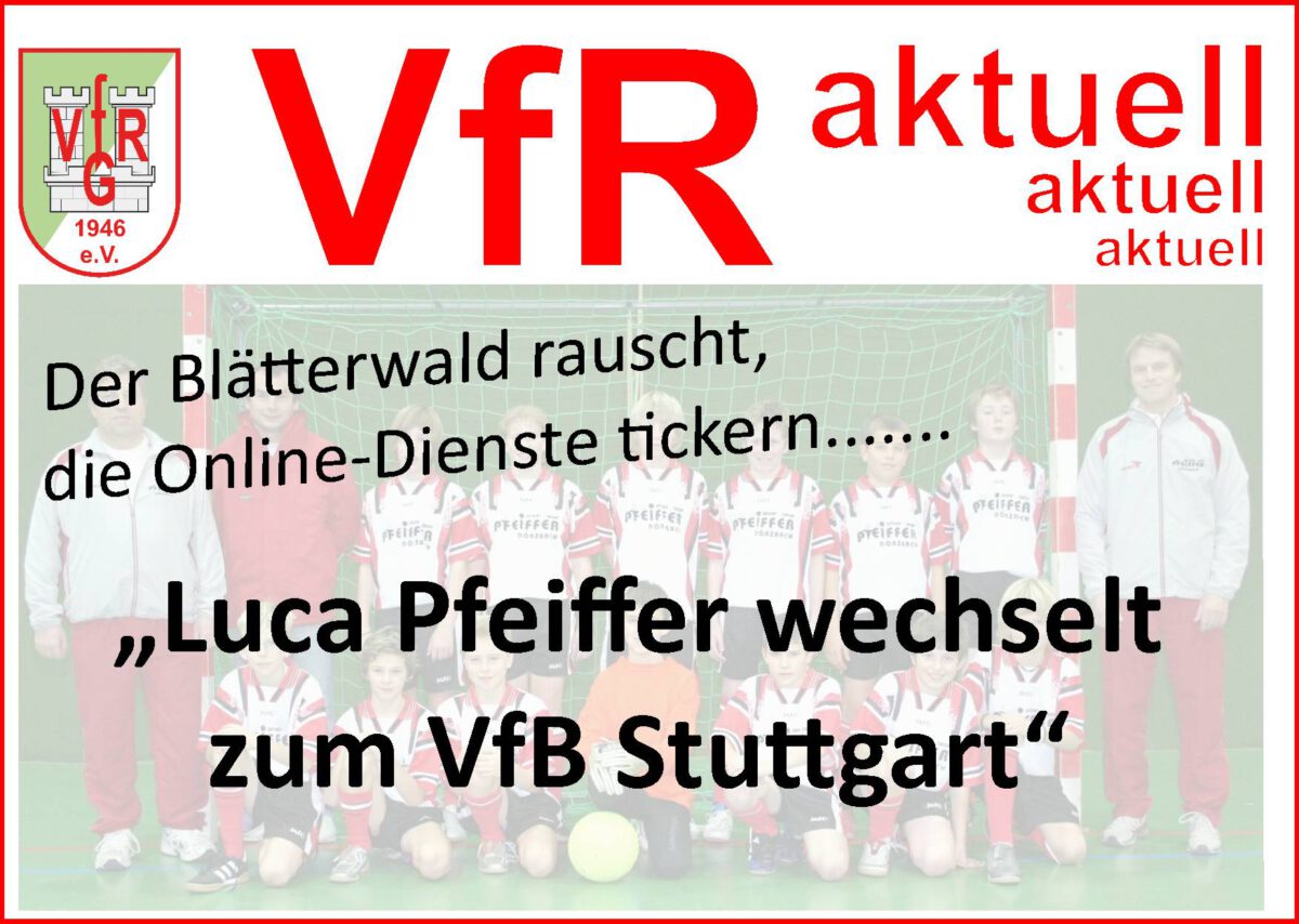 3. August: Ein Gommersdorfer Junge beim VfB Stuttgart