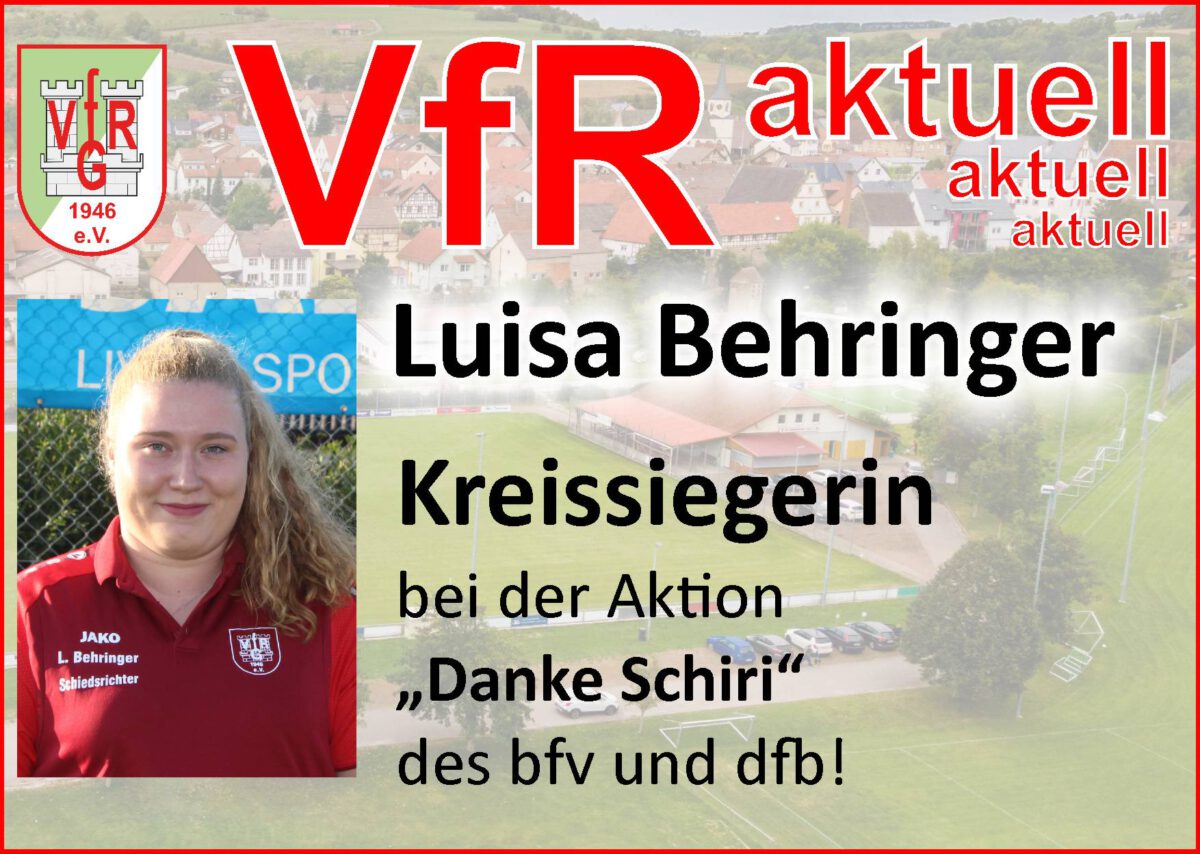 11. Nov.: Luisa Behringer Kreissiegerin