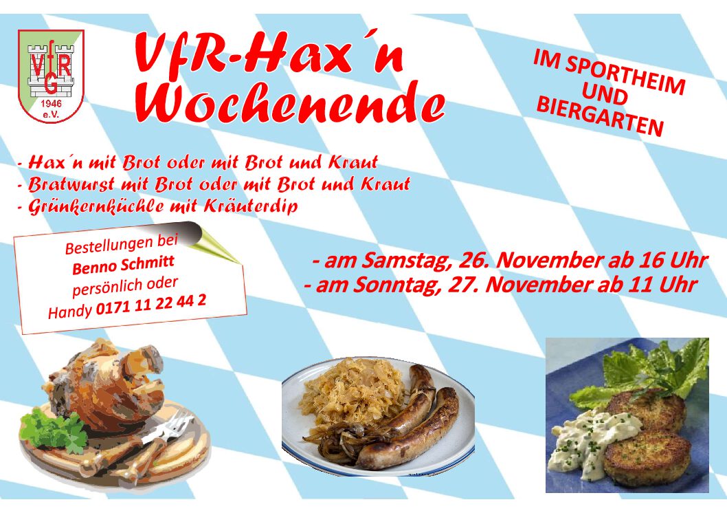 25. November: Hax´n Wochenende!