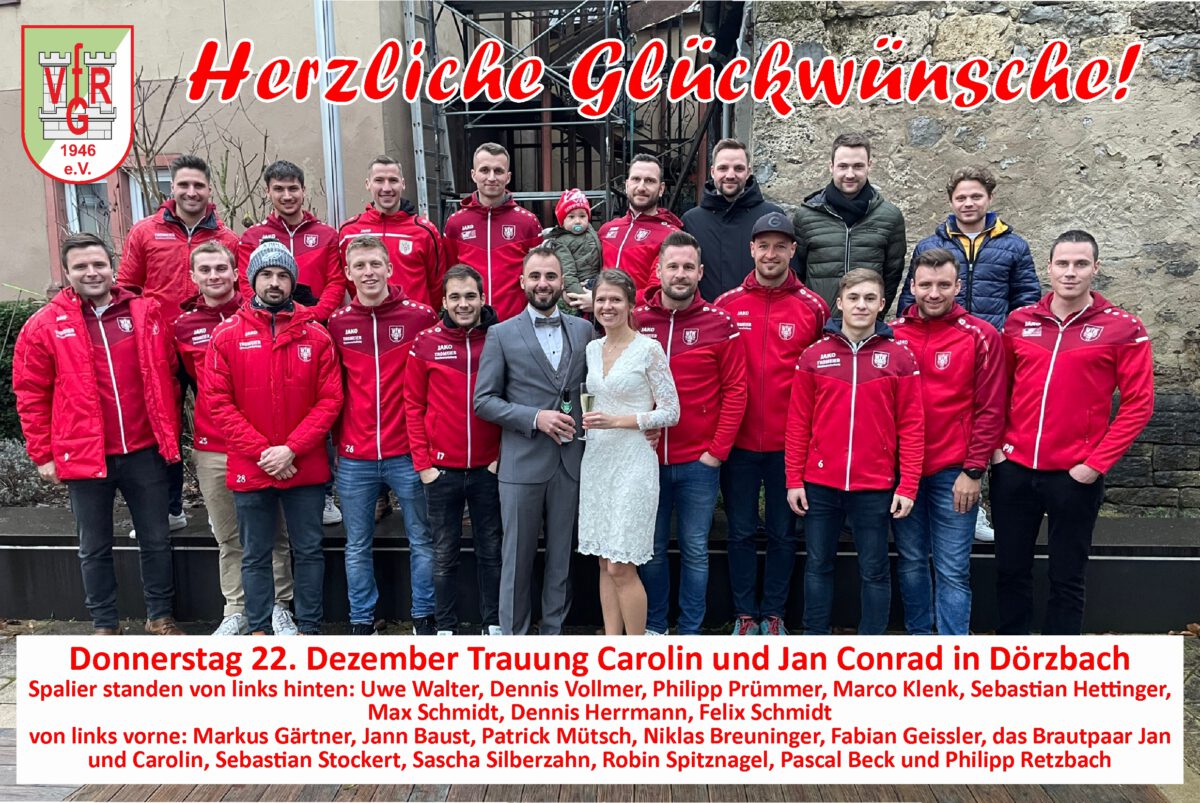 22. Dezember: Trauung Carolin und Jan Conrad