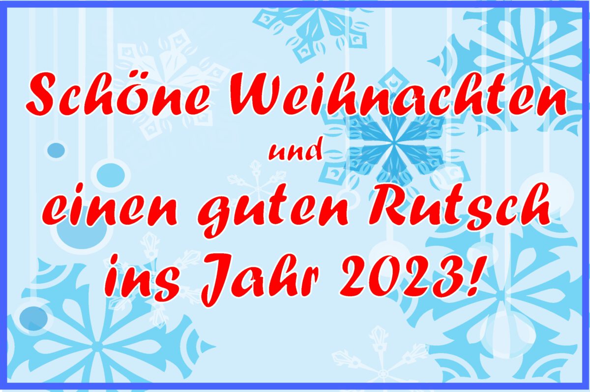 16. Dezember: Weihnachten und Neujahr