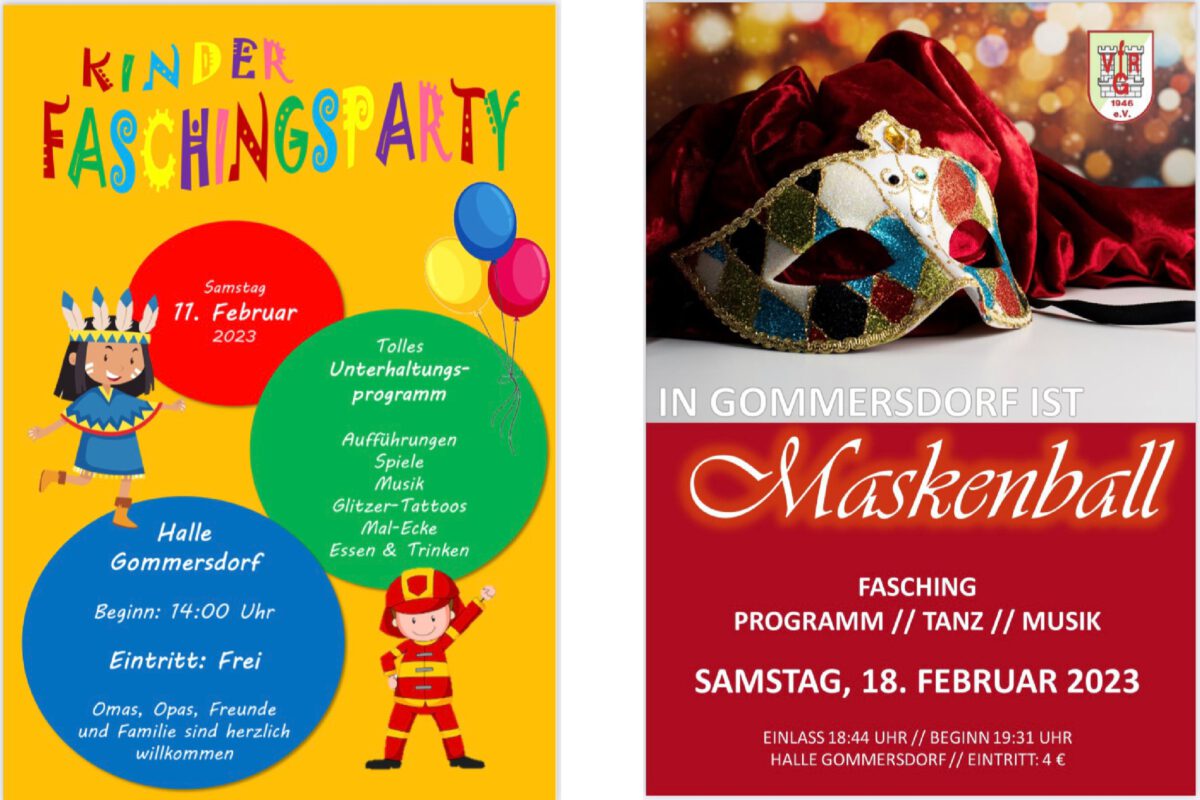 1. Februar: Kinder- und VfR-Fasching