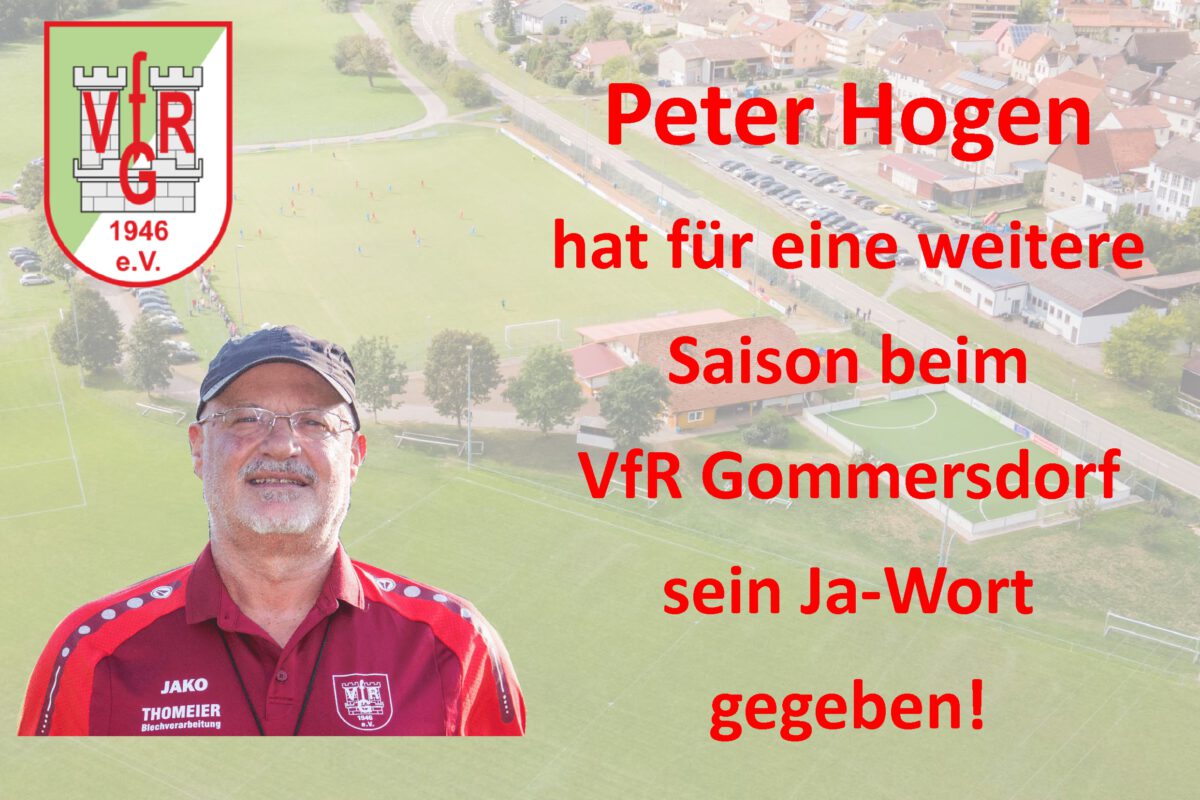 12. Januar: Trainer Peter Hogen hat verlängert
