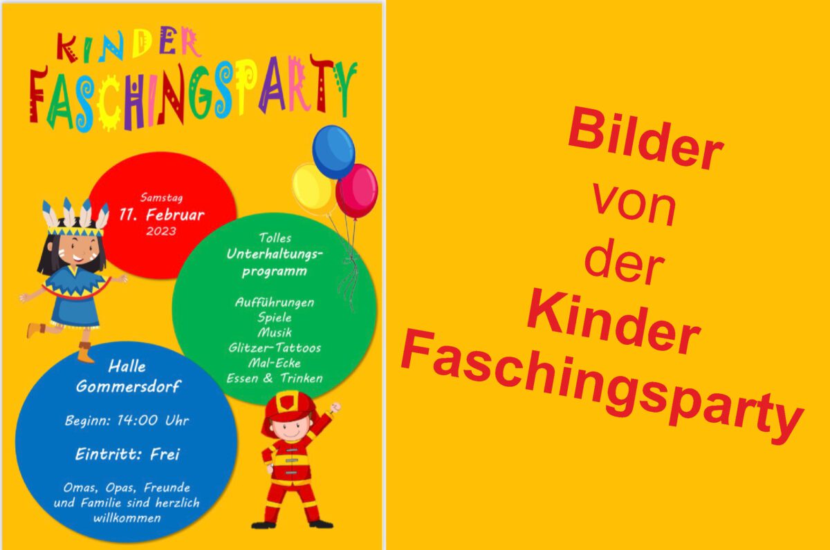 11. Februar: Kinder Faschingsparty