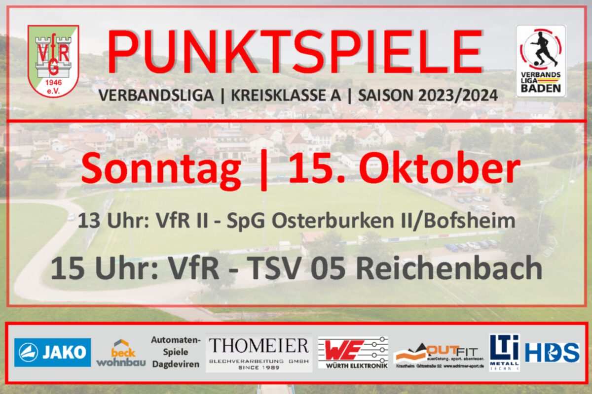 12. Okt.: Am Sonntag wichtige Heimspiele