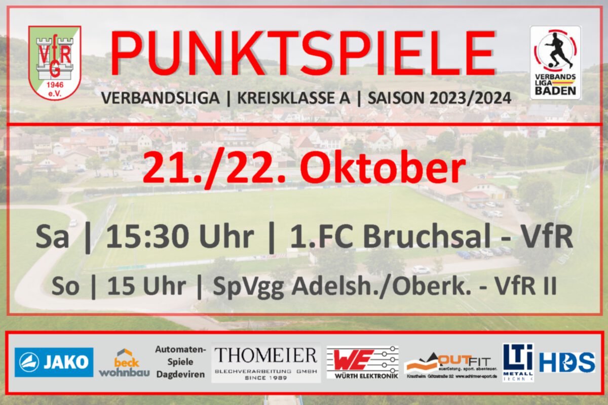 19. Okt.: In Bruchsal und Adelsheim.