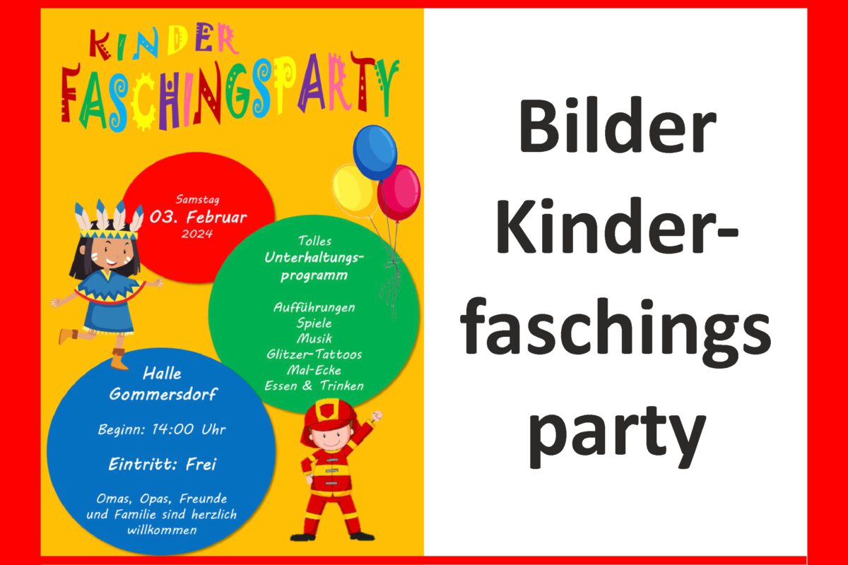 4. Febr.: Fröhliche Kinderparty beim VfR in der Halle