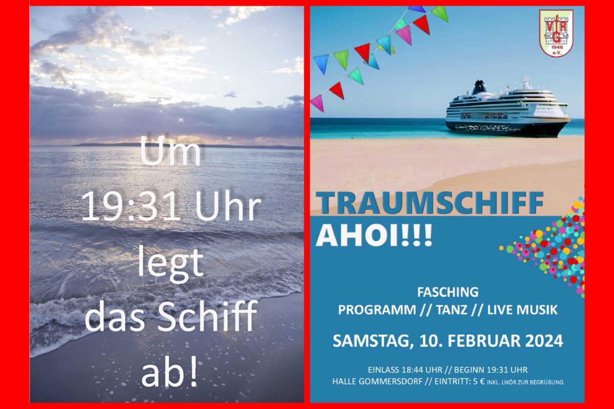 5. Febr.: Am Samstag Leinen los!