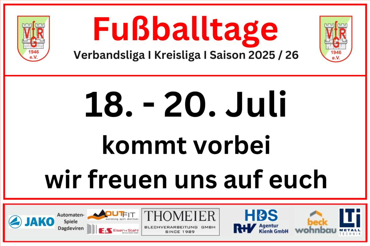 04. Juli: VfR Fußballtage