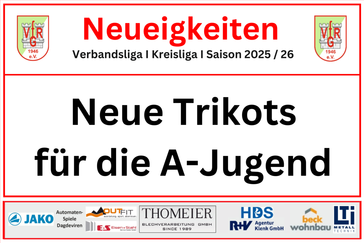 12. August: Neue Trikots für die A-Jugend