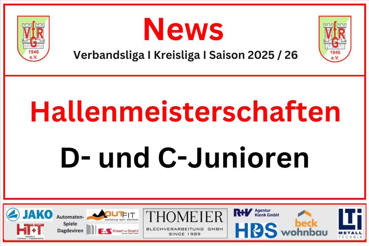 12. Januar: Hallenmeisterschaft für die SGM Mittleres Jagsttal