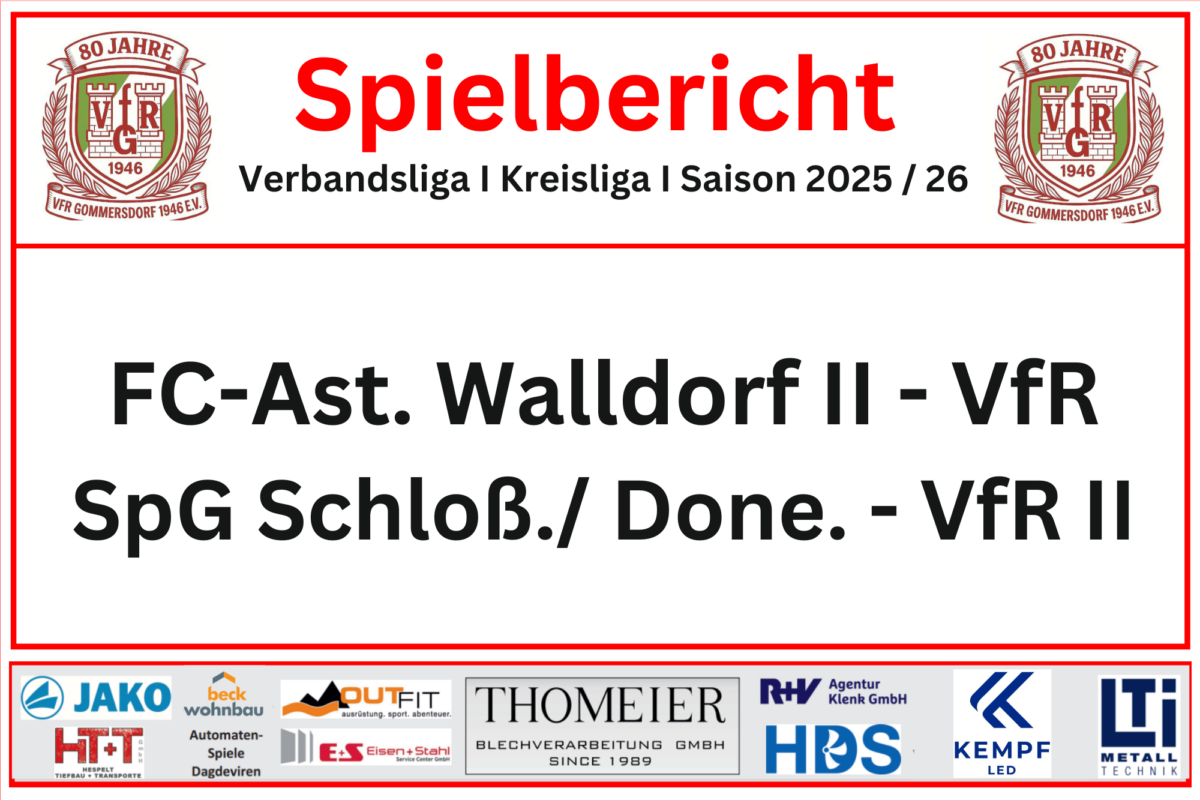 20. April: Bitteres Wochenende für den VfR